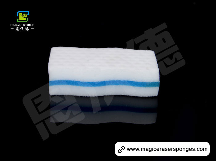 Wave Shaped Composite Nano Melamine Sponge