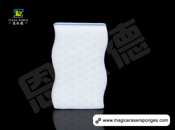 Wave Shaped Composite Nano Melamine Sponge