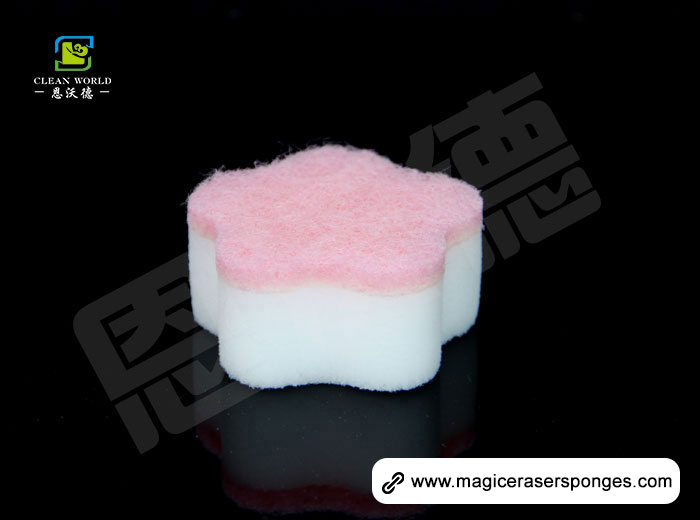 Flower Shape Compound Nano Eraser Sponge 