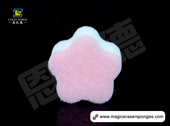 Flower Shape Compound Nano Eraser Sponge