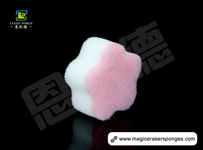 Flower shape Compound Nano Eraser Sponge