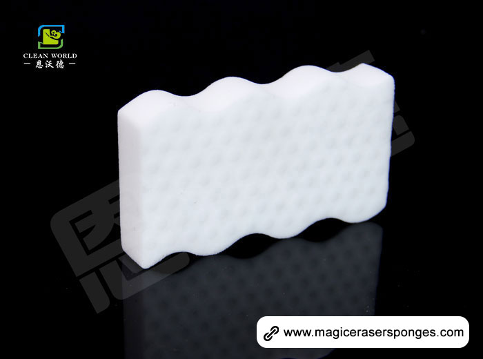 Wave Shaped Magic Melamine Eraser Sponge