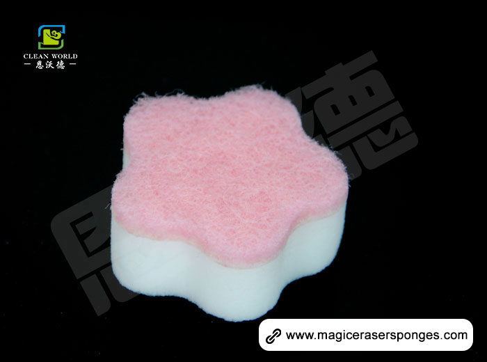 Flower shape Magic Eraser Sponge