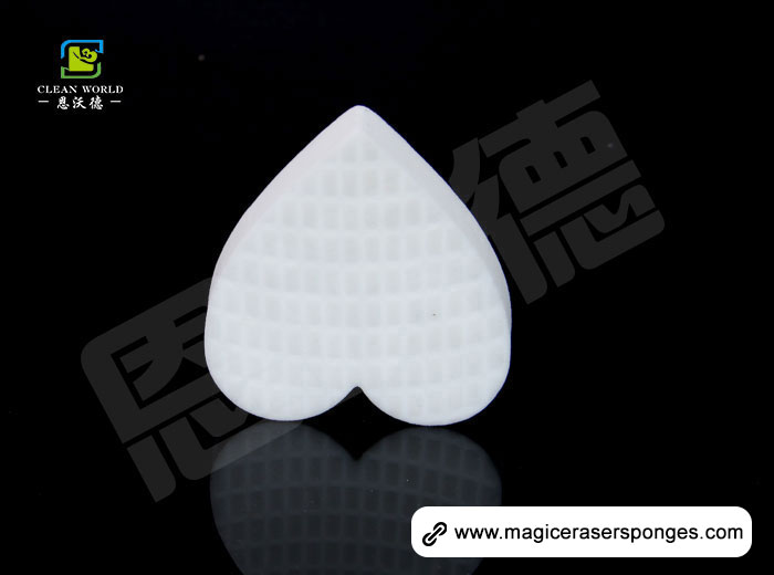 Heart Shape melamine foam 