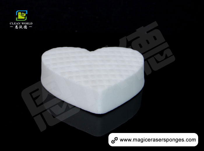 Heart Shape melamine foam 