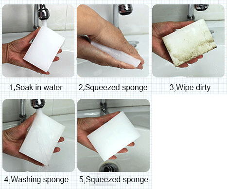 How to use the magic eraser sponge