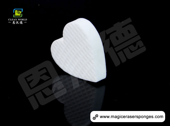  heart shape melamine foam