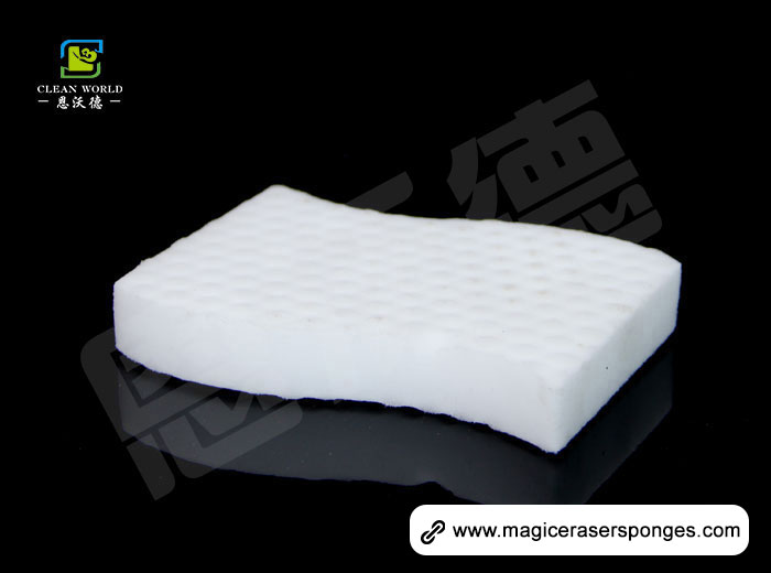 wave shaped nano melamine sponge