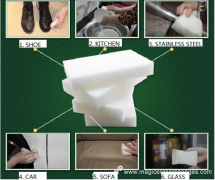 The features of the melamine sponge/magic eraser.