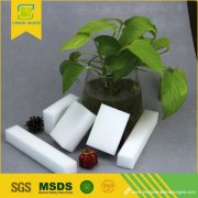 What kind of surfaces can melamine sponge clean?