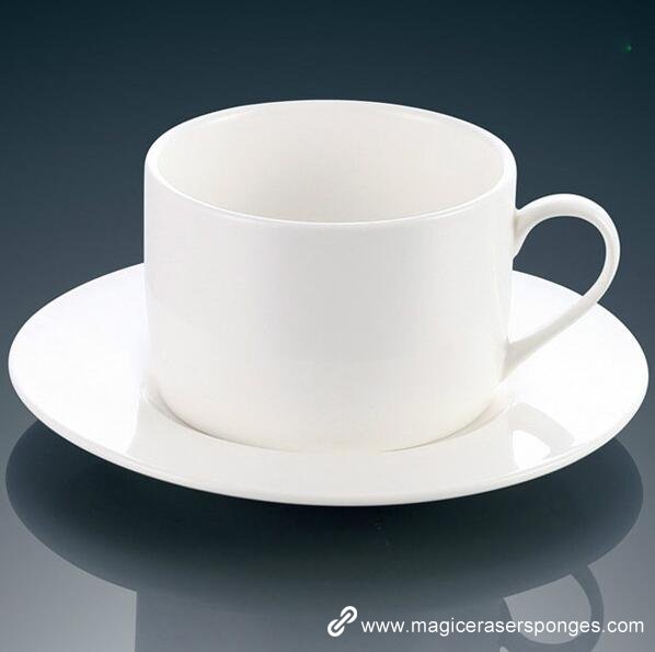 white porcelain cup 