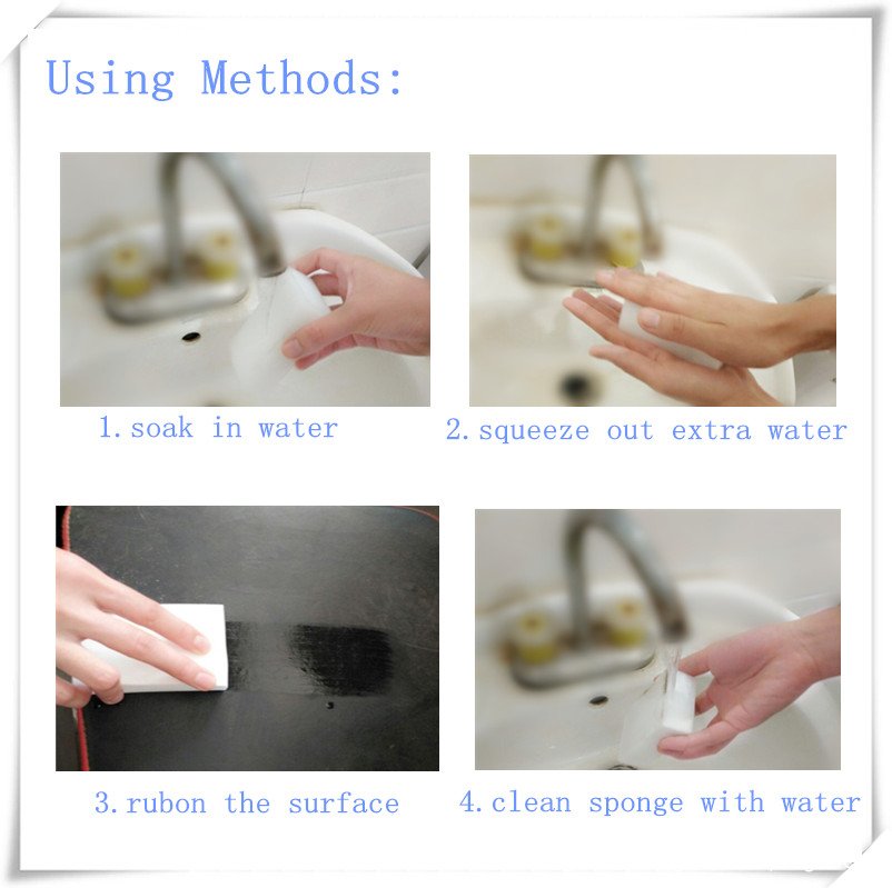 The using method of the magic eraser 