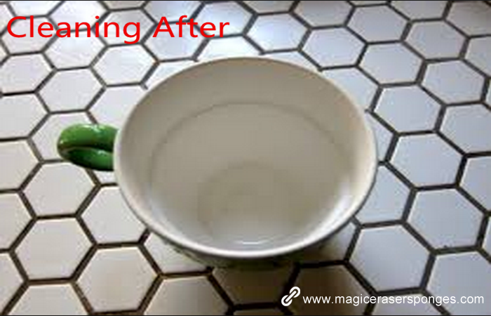 Magic eraser can clean the cup as clean as new!