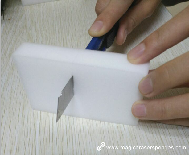 melamine sponge can be cut to any size as you like