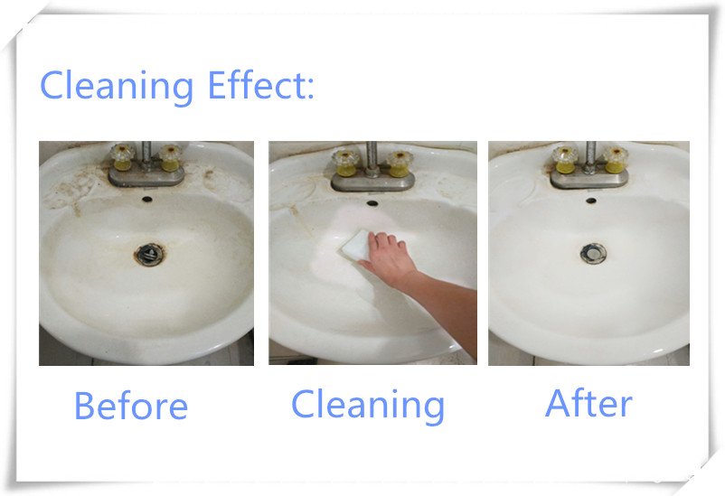 Magic eraser cleaning effect