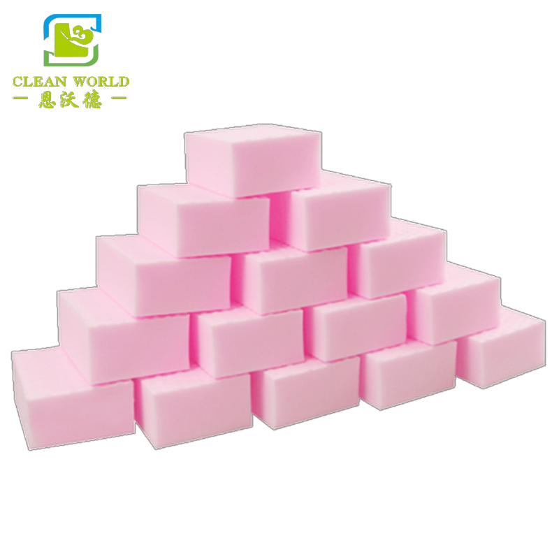 pink color melamine sponge